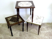 THREE MCM ERA END TABLES<br>Th