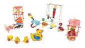 Three Mechanical Celluloid Toy