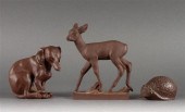 Three Meissen Bottger stonewar