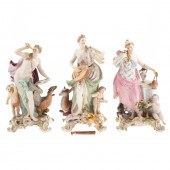 THREE MEISSEN FIGURES OF THE S