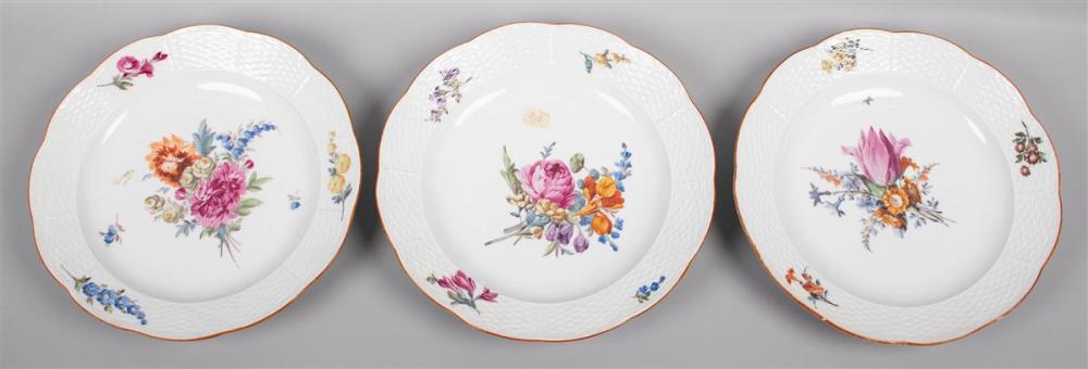 THREE MEISSEN (MARCOLINI) PORCELAIN