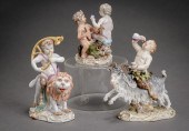 THREE MEISSEN MYTHOLOGICAL AND