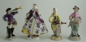THREE MEISSEN PORCELAIN FIGURE
