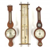 THREE MERCURY FILLED BAROMETER
