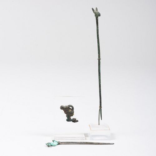 THREE METAL ARTIFACTSComprising: