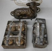 THREE METAL EASTER THEMED CAND