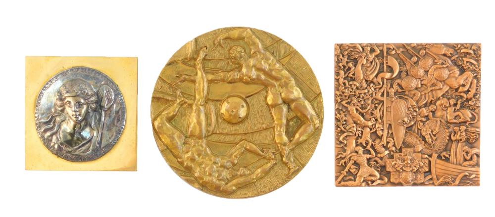 THREE METAL PIECES, INCLUDING: