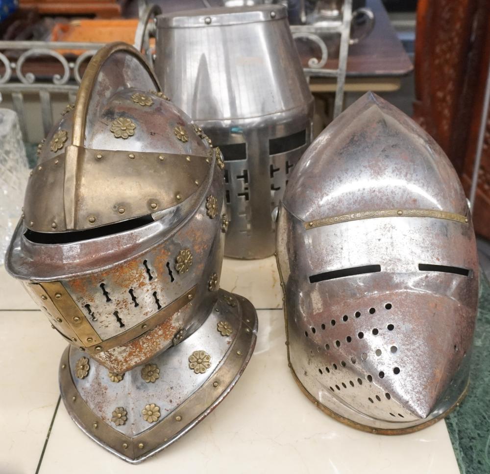 THREE METAL REPLICA MEDIEVAL