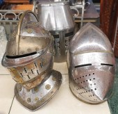 THREE METAL REPLICA MEDIEVAL H