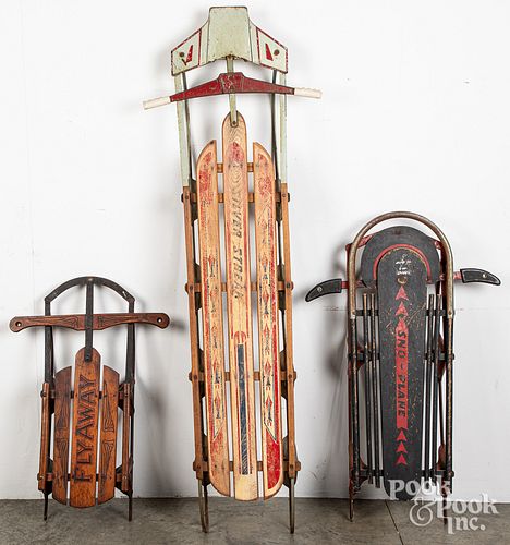 THREE METAL RUNNER CHILD'S