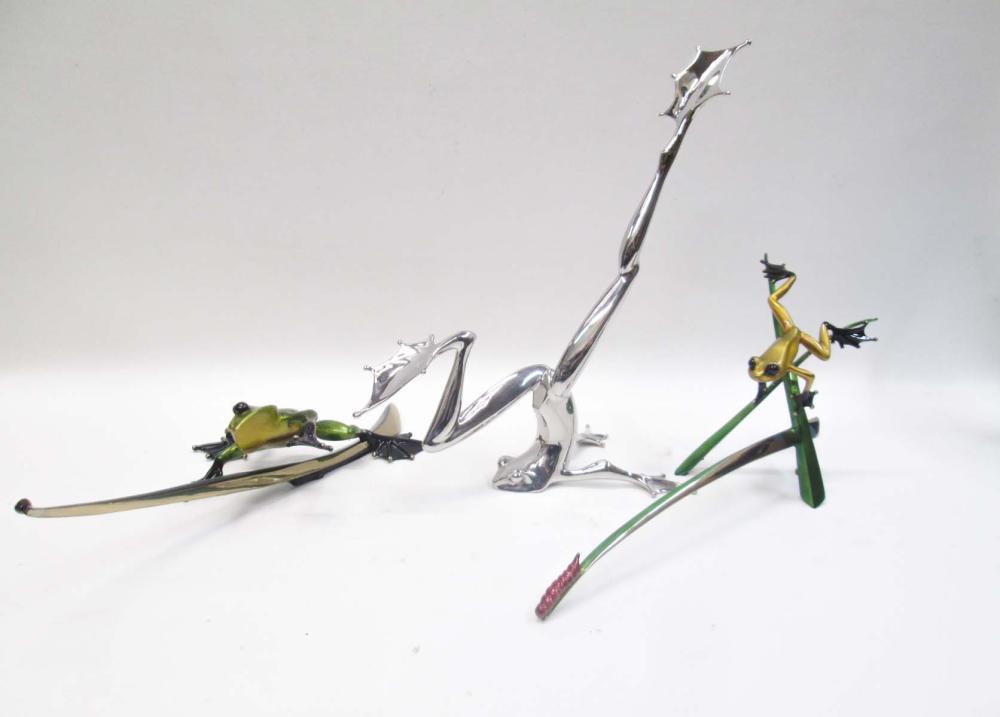 THREE METAL SCULPTURES BY TIM