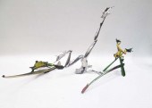 THREE METAL SCULPTURES BY TIM