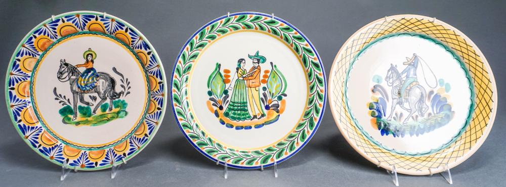 THREE MEXICAN DECORATED POTTERY