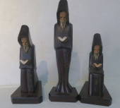 THREE MEXICAN FOLK ART CARVED