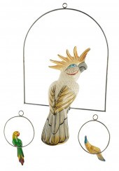 THREE MEXICAN HANGING BIRDSThr