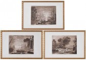 THREE MEZZOTINTS AFTER CLAUDE