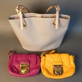 THREE MICHAEL KORS LEATHER PUR