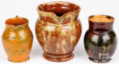 THREE MID-ALTLANTIC REDWARE CR
