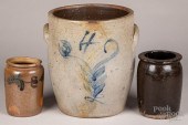 THREE MID- ATLANTIC STONEWARE