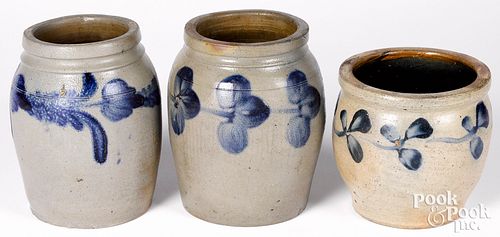 THREE MID ATLANTIC STONEWARE