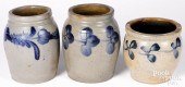 THREE MID ATLANTIC STONEWARE C