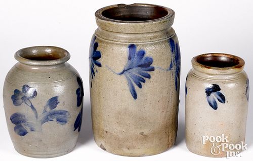 THREE MID ATLANTIC STONEWARE