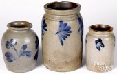 THREE MID ATLANTIC STONEWARE C