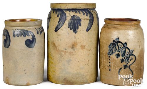 THREE MID-ATLANTIC STONEWARE