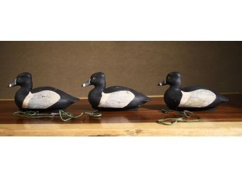 Three mid-century black and white