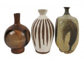 THREE MID-CENTURY GLAZED POTTE