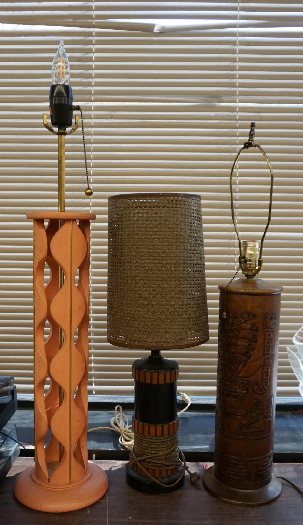 THREE MID-CENTURY MODERN TABLE