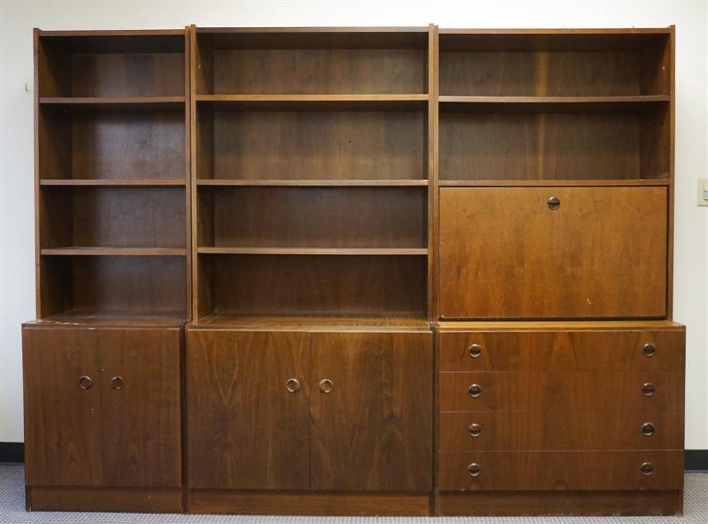 THREE MID-CENTURY MODERN WALNUT