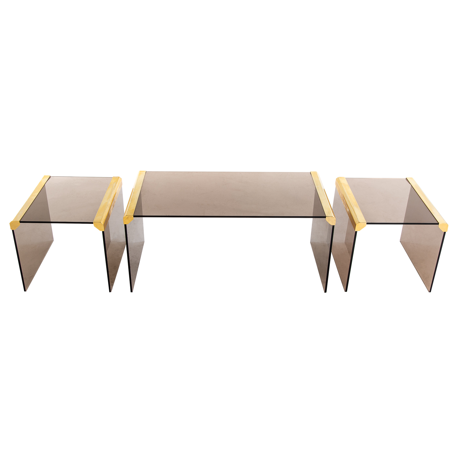 THREE MID-CENTURY STYLE BRASS &