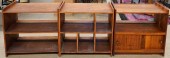 THREE MID-CENTURY TEAK LOW CAB