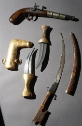 THREE MIDDLE EASTERN DAGGERS A
