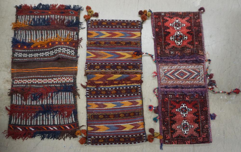 THREE MIDDLE EASTERN SADDLE BAGS