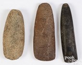 THREE MIDWEST INDIAN STONE CEL