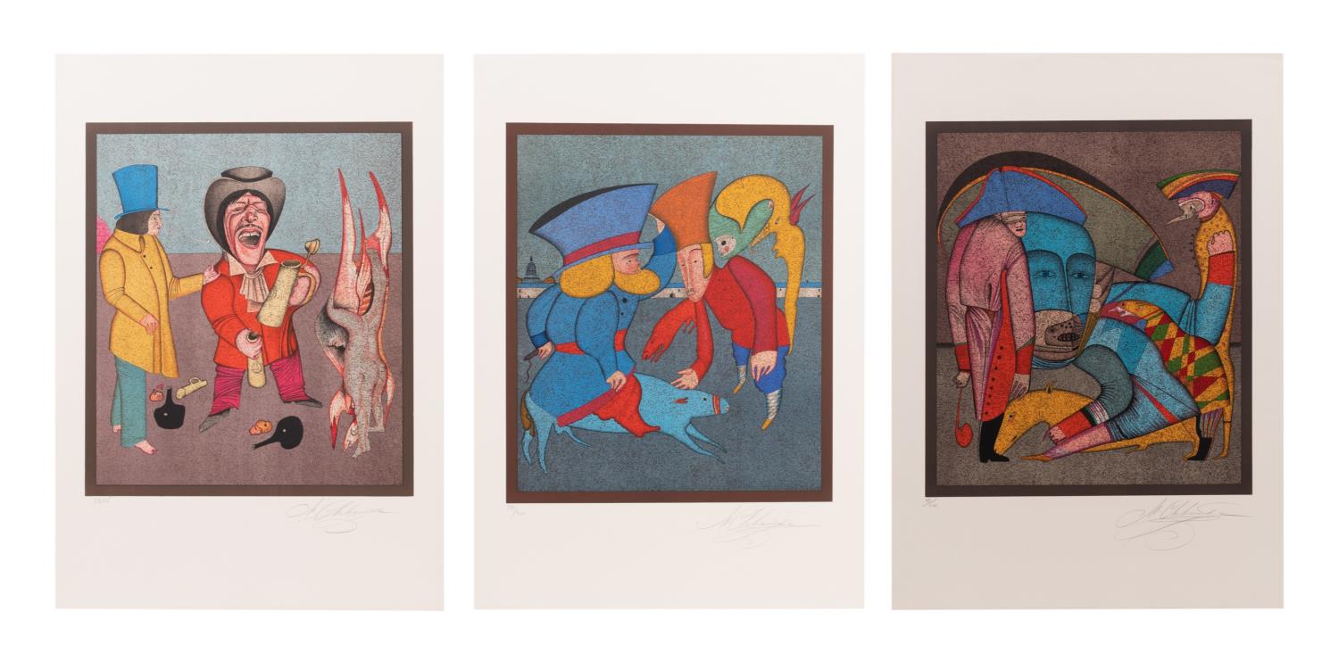 THREE MIHAIL CHEMIAKIN UNFRAMED