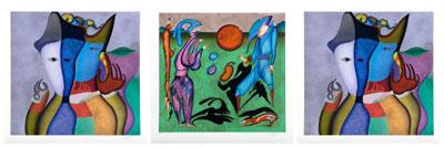 Three Mikhail Chemiakin prints