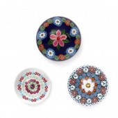 THREE MILLEFIORI GLASS PAPERWE