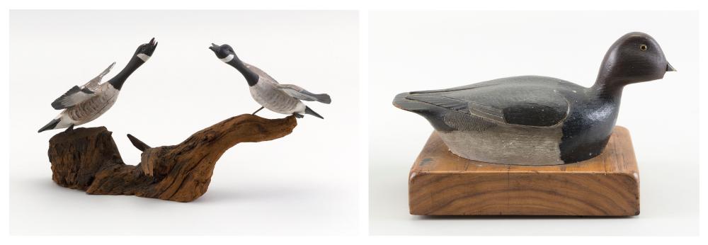THREE MINIATURE BIRD CARVINGS