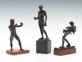 Three Miniature Bronze Classic
