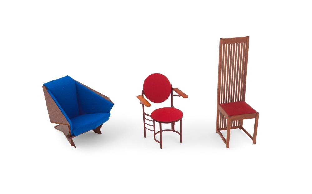 THREE MINIATURE CHAIRS FOR VITRA