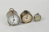 THREE MINIATURE CLOCKSThree mi