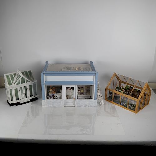 THREE MINIATURE DIORAMA