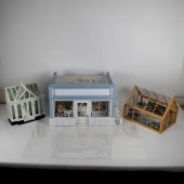 THREE MINIATURE DIORAMA HOMEST