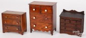 THREE MINIATURE DOLL SIZE CHES
