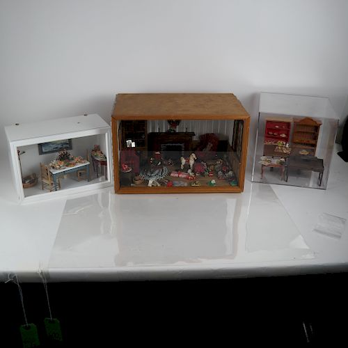 THREE MINIATURE FURNITURE
