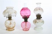 THREE MINIATURE LAMPS. By Plum