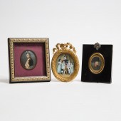 Three Miniature Paintings of N